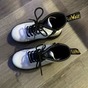 Toddler white Dr. Martens size 10